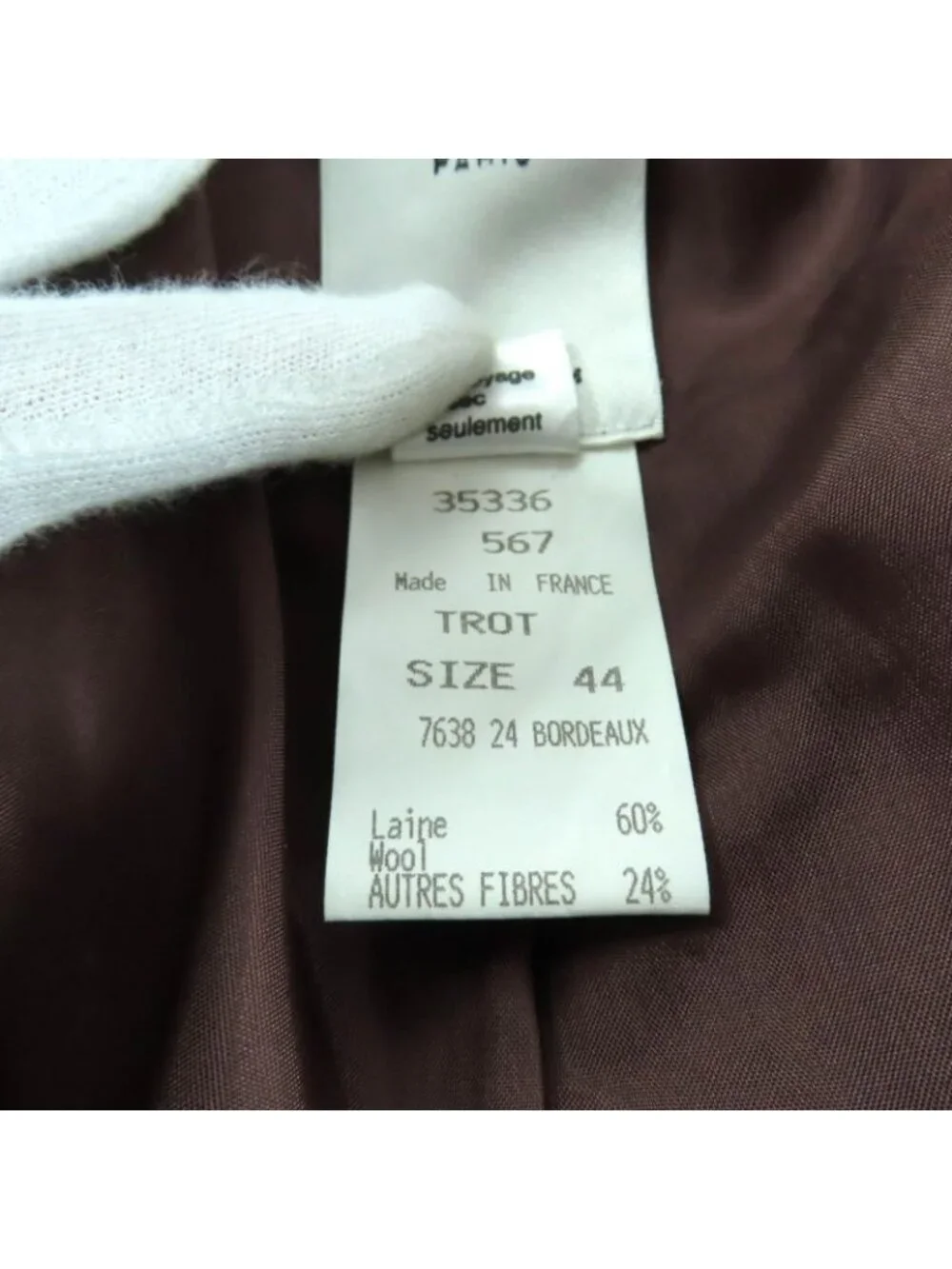 Celine Vintage Wool Blend Tweed Jacket With Logo Buttons Outerwear Brownish 44 - Picture 9 of 14